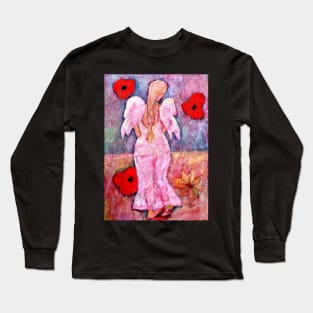 Caitlin, Angel image part of an Angel oracle card deck – MeMoment angel cards Long Sleeve T-Shirt